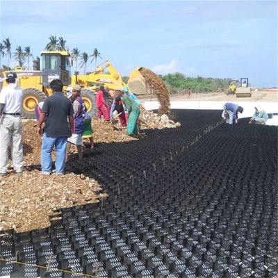1000-1420N / 10CM Schälfestigkeit HDPE Geozellen für Kiesfahrten