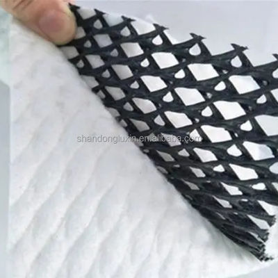 Schwarz-Weiß 3D-Verbund-Drainage-Geonet für schnelle Bauarbeiten und Bodenstabilisierung