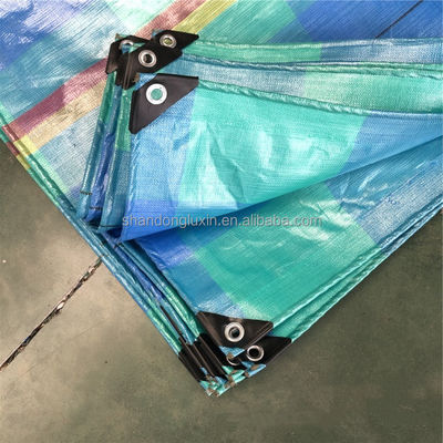 Leichtgewicht HDPE Tarpaulin Custom 150gm für Schwerlastbedarf in blauer Farbe