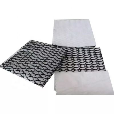 3D-Plastik-Drainage Geokomposite mit 8 mm x 6 mm Geonet und langfaserigen Geotextilien