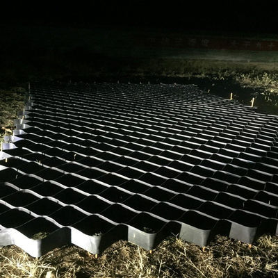 Plastik-HDPE-Geozelle zum Schutz von Neigungen in schwarzen Farben