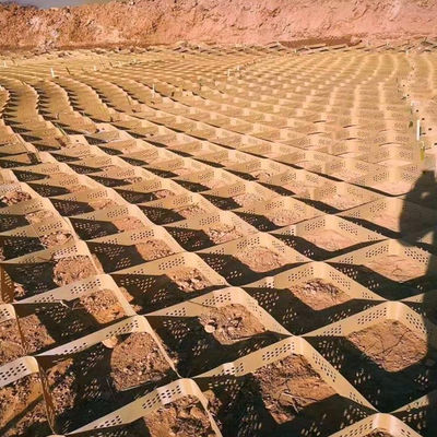 Plastik-HDPE-Geozelle zum Schutz von Neigungen in schwarzen Farben