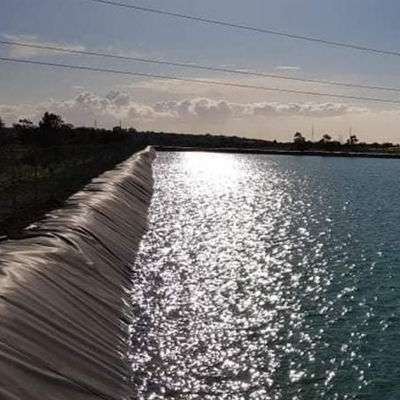 1 mm HDPE-Geomembran-Liner für Fisch, Garnelenfarmen und Teiche