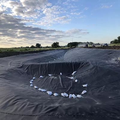 HDPE-Geomembran für 0,5 mm 1 mm 1,5 mm 2 mm wasserdichte Staudamm-Liner
