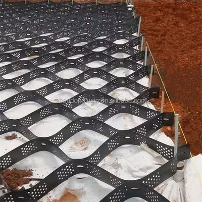 Texturisierte und perforierte Geozelle aus HDPE zur Bodenvergrößerung in Höhen von 50 mm bis 200 mm