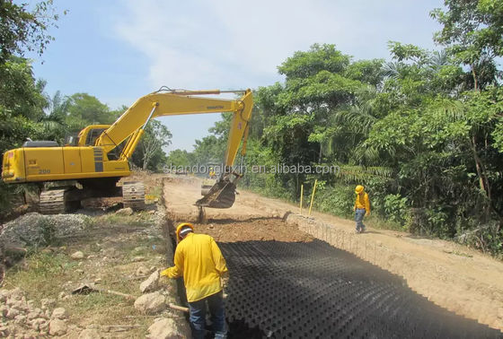 HDPE-Geozelle für Straßenkeller zur Stabilisierung von Kies und zur Verstärkung von Stützmauern