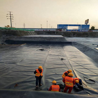 ASTM GM13 Standard HDPE Geomembran Liner 0,3 mm 0,5 mm 0,75 mm 1 mm für Ländermärkte
