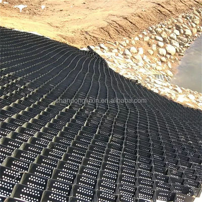 Glatte Geocell aus HDPE für eine dauerhafte Stützmauer im Autobahn- und Eisenbahnbau