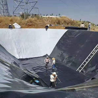Rückgabe und Ersatz HDPE-Geomembran-Damm-Liner 1,5 mm für die Wasserdichtung von Teichen