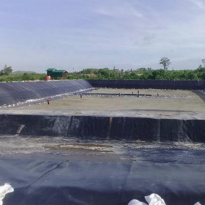 Geomembran mit hoher Dichte für Fischbecken und Lagunen 1 mm 2 mm 3 mm glatte Oberfläche