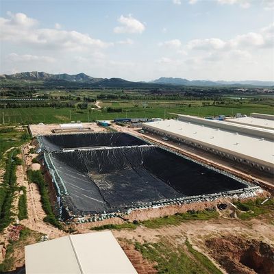Geosky HDPE Material Fischfarm Teich Liner Länge 50m-100m Schwarz undurchlässige Geomembran