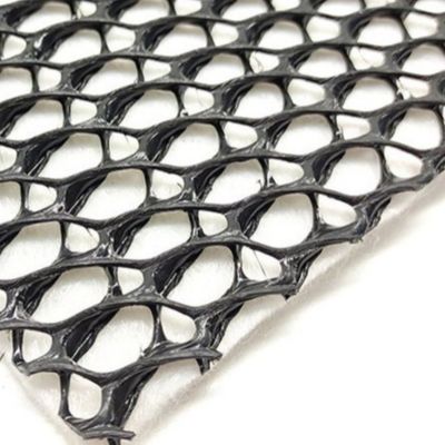 Dichte Polyethylen Kunststoff Abfluss Geonet mit Geotextilklebstoff 6 mm Dicke