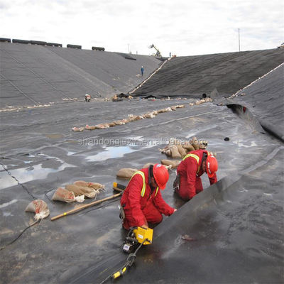 Wasserdichte Geomembran Doppeltextured HDPE Geomembran für die Inspektion der Lagune vor Ort