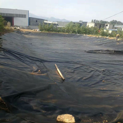 Schwarze 1,5 mm HDPE-Geomembran-Wasserbelag für Fischfarmen mit doppelter Textur