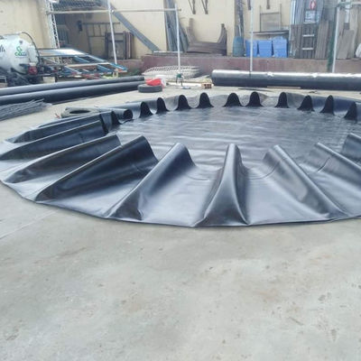 Schwarze 1,5 mm HDPE-Geomembran-Wasserbelag für Fischfarmen mit doppelter Textur