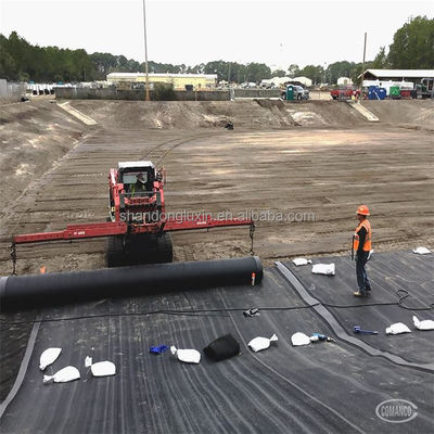 Geomembran mit doppelter glatter Oberfläche aus HDPE für Fischbecken 0,5 mm 1 mm 0,75 mm 1,5 mm 2 mm