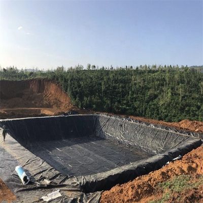 Wasserdichte Plastik-Damm-Liner 1 mm HDPE Geomembran Teich-Liner 2 mm 500 Mikronen Fisch-Teich