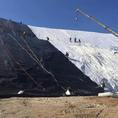 Deponien-HDPE-Geomembran-Teichfolie mit doppelter Textur, UV-beständig und undurchlässig