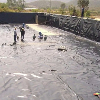 UV-beständige 0,75 mm HDPE-Abstoßbehälter Geomembran für schwarze oder kundenspezifische Farbfischbecken