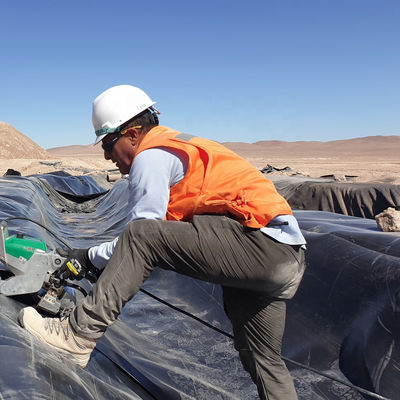 Blau 2 mm Hochdichte-Polyethylen-Geomembran Hdpe-Kunststoff-Fischzucht-Teich-Liner-Blatt