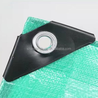 Zusammengestellte Dichte 6*6-16*16 PE Tarpaulin Abdeckung für Lkw 100% wasserdicht Grün