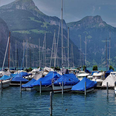 Blaue Polyethylen-Plattenrolle für wasserdichte Dachdecken und Campingzelte 50-300 gm