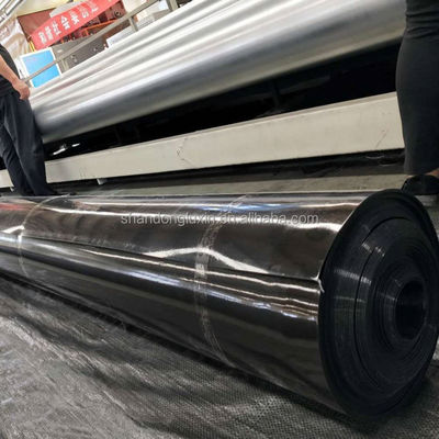 Länge 50-100m Glanz Geomembran Glatte wasserdichte Kunststoff HDPE für Teich Liner Glanz