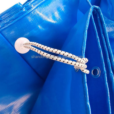 Leichtgewicht HDPE Tarpaulin Custom 150gm für Schwerlastbedarf in blauer Farbe