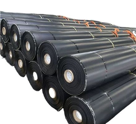 1 mm 2 mm schwarze Geomembran für Fischbecken und Deponien, die den Kundenanforderungen entsprechen