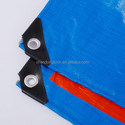Hohe Festigkeit Blau-Orange Farbe HDPE beschichtet PE-Platte für wasserdichte Stoffdeckung