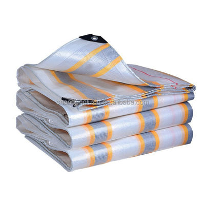 Stripe-Style Pe Tarpaulin 100% Jungfrau Kunststoff Wasserdichte Tarpen für den Schutz im Freien