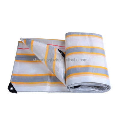 Stripe-Style Pe Tarpaulin 100% Jungfrau Kunststoff Wasserdichte Tarpen für den Schutz im Freien