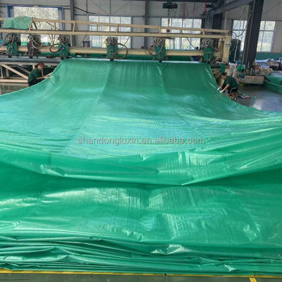Wasserdichtes HDPE-Gewebe PE Tarpaulin Fleckenbeständige blaue Poly Tarpa für Außendecken