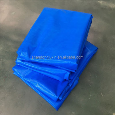 Wasserdichtes Blau-Sliver-Poly-Tarp für Dachzelt-Boot- oder Pooldeckel