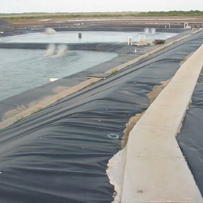 Moderne Länge 50-200m Umweltschonende schwarze Geomembran für Deponien
