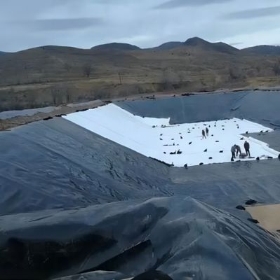 1 mm Geomembran Rollen aus HDPE für die Fischzucht 1m-8m Breite Kreuzkategorien Konsolidierung