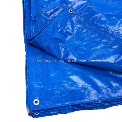 Decken Sie Ihre Gegenstände mit blauer Polyethylen-Platte ab, die regen- und feuchtigkeitsbeständig ist