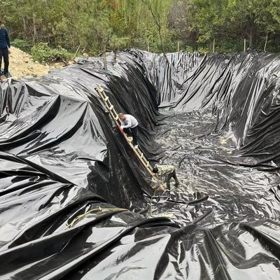 1.2mm 1,5mm HDPE Geomembran für Teichindustriedesign Doppelschleim/Doppelte Textur