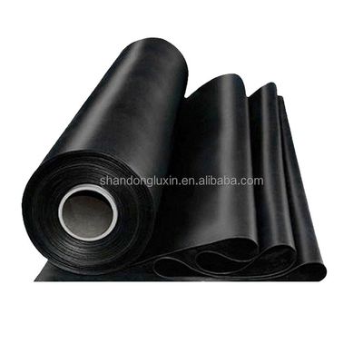 Geomembran aus Polyethylen EVA mit hoher Dichte für die Dachwasserdichtung 0,5 mm 1 mm 2 mm Schwarz