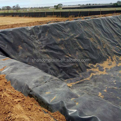 Geomembran aus Polyethylen EVA mit hoher Dichte für die Dachwasserdichtung 0,5 mm 1 mm 2 mm Schwarz