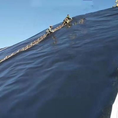 1-6m Breite Schwarze Geomembranen aus HDPE 80mil 60mil für Fischbecken
