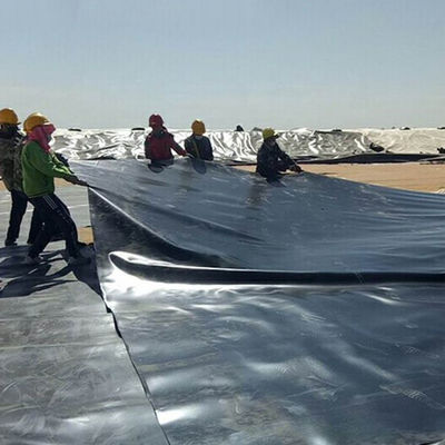 1m-8m Breite Doppelschleimige schwarze HDPE-Teichfolie für Fisch, Garnelen und Schwimmbäder