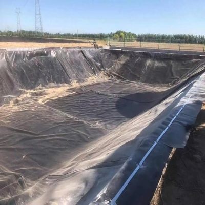 1m-8m Breite Doppelschleimige schwarze HDPE-Teichfolie für Fisch, Garnelen und Schwimmbäder