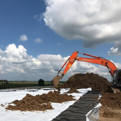 50-100m Länge Weiße HDPE-Damm-Liner-Geomembran für die Aquakultur Fischfarm 1 mm Dicke