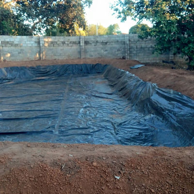 HDPE-Glattgeomembran für die Aquakultur Fisch Teich Liner in 0,3 mm 0,5 mm 0,8 mm Dicke