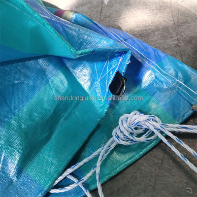 500D Garn Count Tarpaulin Wasserdicht Außen Kunststoff Abdeckung Blaue Poly Tarpa für den Außenbereich