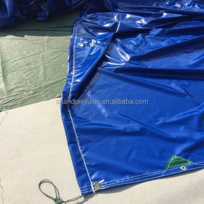 Populäre unterschiedliche Größen Gewebte beschichtete Tarpaulinzeltdecke in leuchtend orange